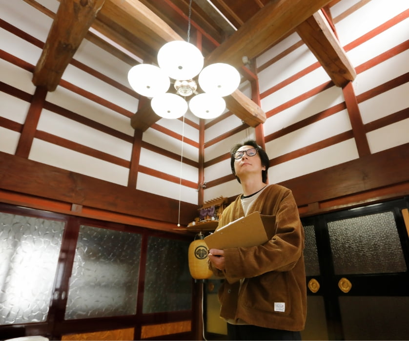 池田さんが暮らす「古民家暮らし体験の家」